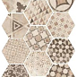 22098 Hexatile Cement Garden Sand 17,5x20 (17 видов паттерна) EQUIPE