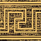 263081 Fascia Greca Oro Brown 10x80 Versace (Gardenia Orchidea)