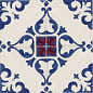 Декор 8330 Jolie Blanc Bleu Trama (комп/4шт) 10х10 Marca Corona