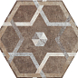 Heritage Deco Exagona Texture 5 34.5x40 Fioranesе