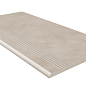 Ступень GF02 Graffito Light Beige неполированный с насечками 30x60 Estima