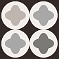 Patchwork black&white Mix 20x20 Sant Agostino