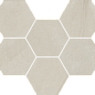 620110000187 Continuum Pure Mosaico Hexagon 25x29 Italon