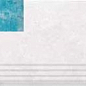 BBSCR Ступень Blue Bead Right Antislip 33х66 Serapool