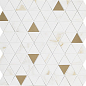 M8H1 Allmarble Wall Golden White Satin Mosaico Tria 40х43 MARAZZI Italy