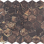 Mosaic Copper Slab Black 48 Hexagone 30.9x32.2 Velsaa