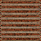 KMD2SOB007BN Декор чипсет Далия оранжевый глянцевый 20x20x0,95 Kerama Marazzi