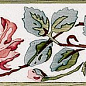 ADMO3025 Cenefa Rosas PB CARMIN C/C B 7,5х15 Adex
