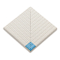 21211 IK Petit Carre Внутренний угол плитки с буртиком Light Blue-Unglazed 12x12 Serapool фото в миниатюре