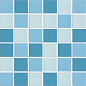 80051.3H Mosaic Blue-Light Blue-Aqua Blue 5x5 30x30 Serapool