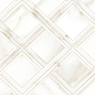 10100001120 Calacatta Gold Белый ромбы 40*25 Global Tile