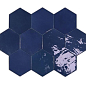 122085 ZELLIGE HEXA COBALT 10,8x12,4 WOW