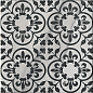 fLZM Roma Deco 20 Statuario Grafitte 20x20 FAP Ceramiche