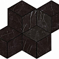 AS2K Marvel Nero Marquina Mosaico Esagono Lapp 30x35 Atlas Concorde
