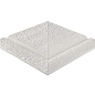 107-2000DK Наружный угловой элемент поручней Apache Unglazed 32,5x32,5 Serapool фото в миниатюре