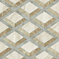 PF60014144 Tarsia Lozenge Avorio Deco Lux 3D Rett 60x120 Versace (Gardenia Orchidea)