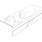 Ступень L Statuario Calipso Matt с подступенником 32x120 Staro фото в миниатюре
