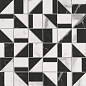 fQKN Carrara Superiore-Nero Elegante Slash Mosaico 30.5x30.5 FAP Ceramiche