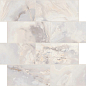 767703 Onyx&More White Onyx Glossy Modulo Muretto 6mm 7,5x15 30x30 Casa Dolce Casa