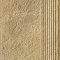 Eremite Beige Stopnica Prosta Struktura Mat 30x60 Paradyz