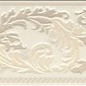 240881 Marble FASCIA 10 BAROCCHINA BIANCO 9,6x58,5 Versace (Gardenia Orchidea)