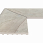 Угол фарфорового плоского поручня наружный Beige Stone 25x50 Serapool фото в миниатюре