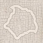 263142 Angolo Medusa Intarsio White 10x10 Versace (Gardenia Orchidea)