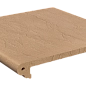 Ступень Фронтальная Флорентийская Дюна накат Скала 320x330x14 Натуральный Клинкер фото в миниатюре
