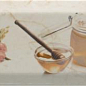 Decor Bonjour Miel Marfil 10x30 Monopole Ceramica
