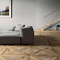 0005047 Nordik Wood MANSION GOLD/BROWN 60X60 Flaviker