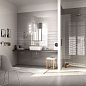 MLER Colourline White/Blue Decoro 22x66.2 MARAZZI Italy