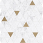 M8H0 Allmarble Wall Altissimo Satin Mosaico Tria 40х43 MARAZZI Italy