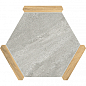 Sacramento Ceniza Pino 22x25 Monopole Ceramica