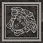 G0047291 Tozzetto Medusa Nero/Platino Lap 9,8x9,8 Versace (Gardenia Orchidea) фото в миниатюре