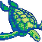 SD-153 Porcelain Mosaic Design Turtle 5x5 (390x300) Serapool