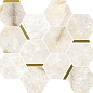 620110000223 Stellaris Crystal Pure Mosaico Chic Nat 28.3x32.8 Italon