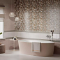 MM6411 Декор Левада мозаичный бежевый глянцевый 25х40 Kerama Marazzi