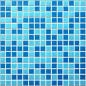 Angel blu R+ 2x2 32.7x32.7 ROSE MOSAIC