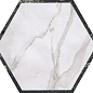 Deco Esagono Statuario Grafite 25x21.6 FAP Ceramiche
