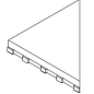 620090000829 Griglia Frame 20 Sinistro/Left 25x25 Italon