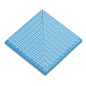 21221 DK Petit Carre Наружный угол плитки с буртиком Light Blue 12x12 Serapool фото в миниатюре