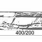 Валенсия 402 Плоскость 400/200х100х25 Камелот