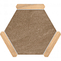 Sacramento Marron Pino 22x25 Monopole Ceramica