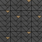 M3JD Eclettica Anthracite Mosaico Bronze 40x40 MARAZZI Italy