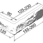 Прага 182 Угол 155-260х120х50-70х30 Камелот