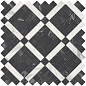 9MVH Marvel Noir Mix Diagonal Mosaic 30.5x30.5 Atlas Concorde