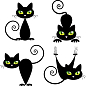 Декор Black cat 2 10х10 Артвалентто