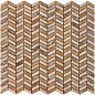 PIX289 Light Emperador, Cream marfil из мрамора полированная 27x10 298х307x8 Pixmosaic