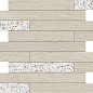 Мозаика KW00/CM00 White/Nordic Muretto структурированный/неполированный 30x35 Estima
