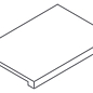 620070002197 Metropolis Absolut Silver Scalino Frontale Nat 33x160 Italon